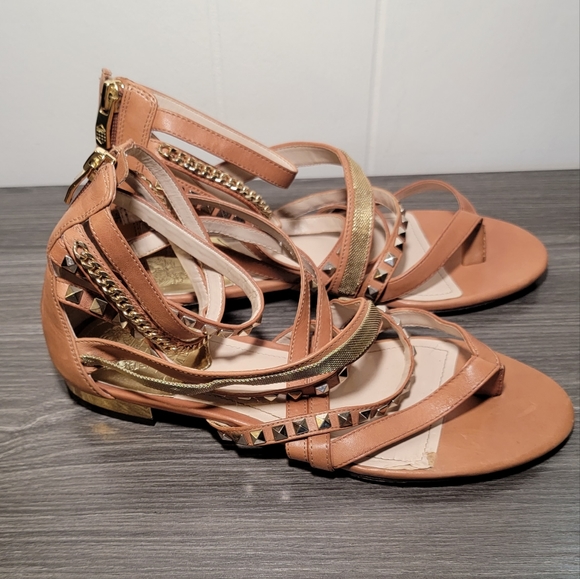 Vince Camuto Havkina Gladiator Thong Sandals size 8 fudge tan brown women's shoe - Picture 11 of 15